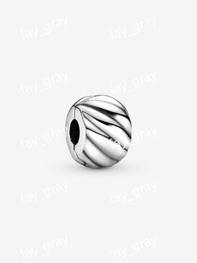 Pandora Polished Feathered Clip Charm